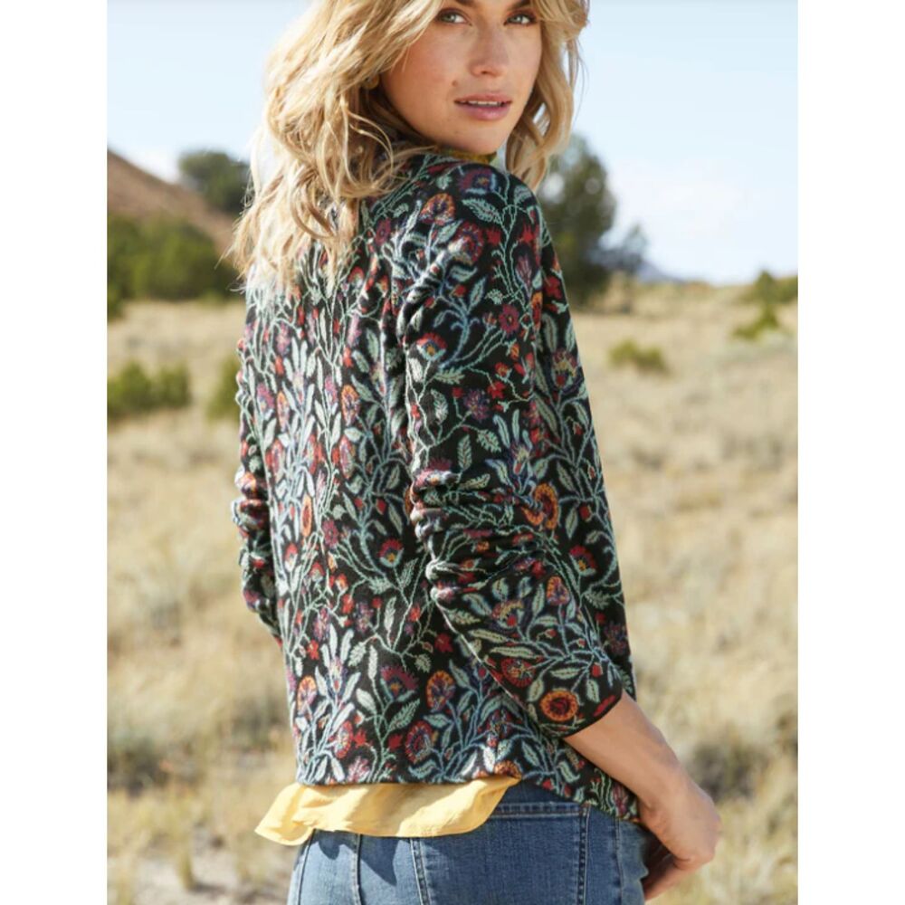 Peruvian Connection Kashmiri Knit Jacket Blazer Large - Picture 7 of 8